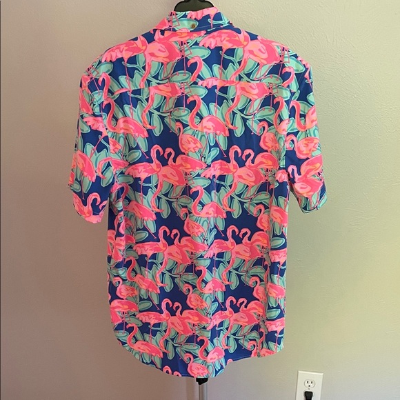 Chubbies Tropical Flamingo Men's Shirt - Picture 6 of 8